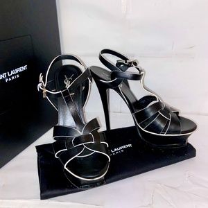 ❌SOLD❌Saint Laurent TRIBUTE 105* Black Platform Sandal